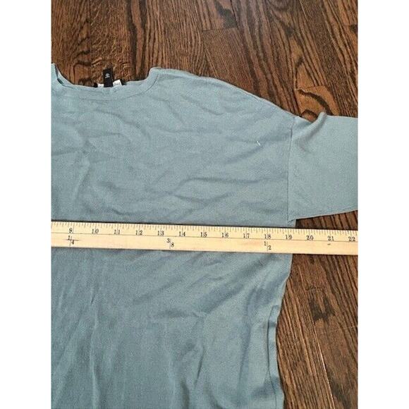 Eileen Fisher Tunic Sweater Knit Long Sleeve Crew Neck Pullover Blue Size XS - Picture 3 of 7